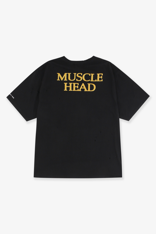 PROJECT G/R_MIXED PRINTED VINTAGE T-SHIRT (Black)