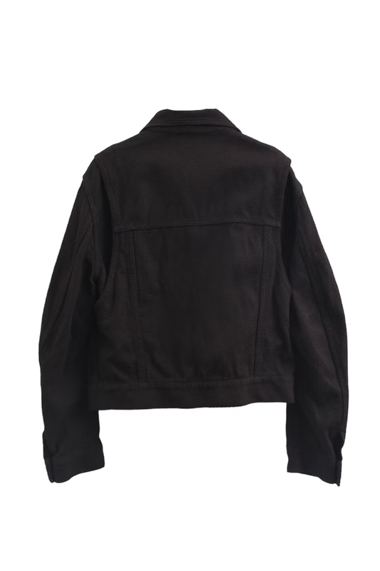 KOZABURO_CROPPED JEAN JACKET (Amami Doro Mud Dye)