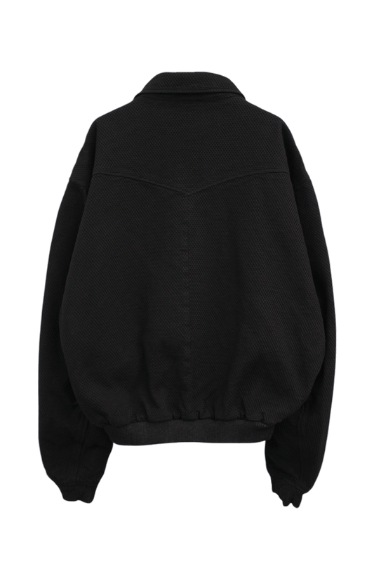 KOZABURO_Alamos Jacket - Hex Sashiko (Black)