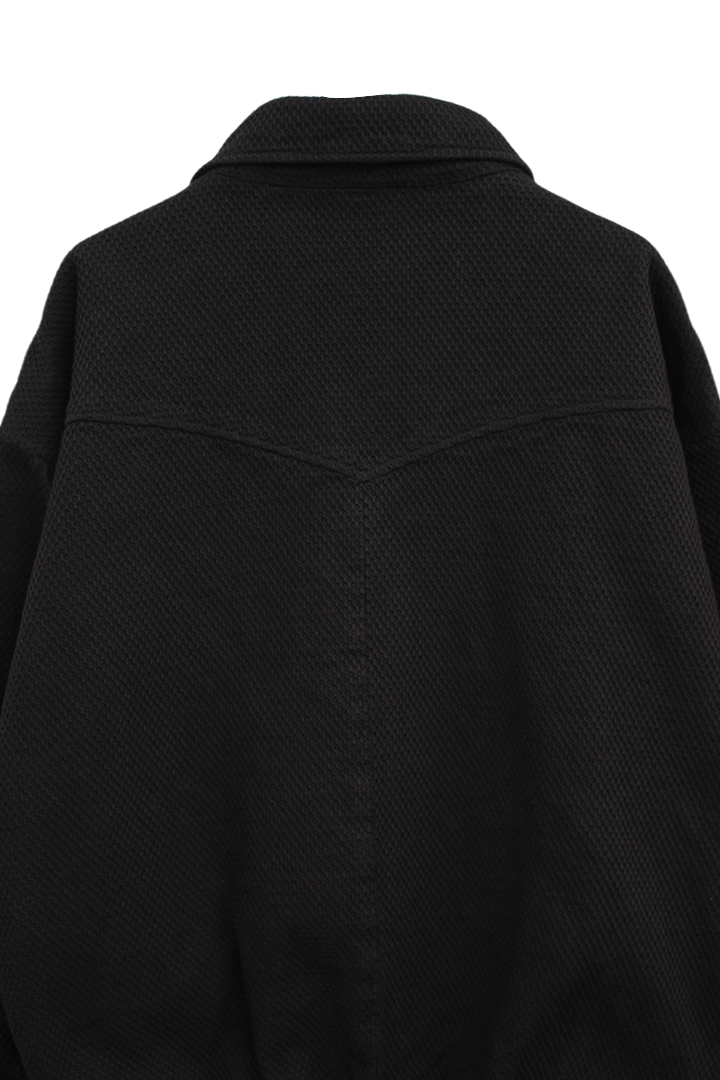 KOZABURO_Alamos Jacket - Hex Sashiko (Black)