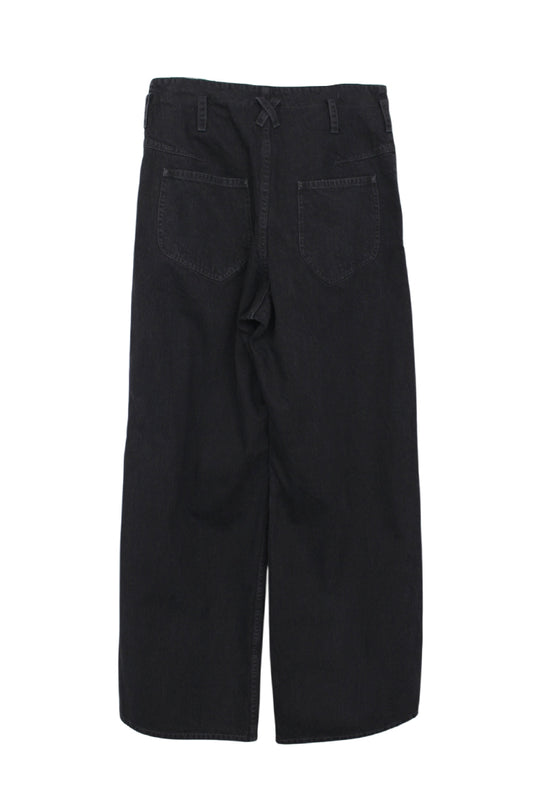 KOZABURO_WIDE LEG TROUSERS (Black)