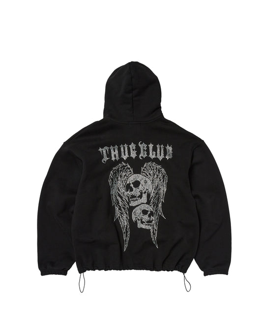 Thug Club_TC Angels Crystal Embellished Hoodie (Black)