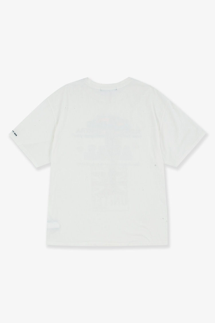 PROJECT G/R_MIXED PRINTED VINTAGE T-SHIRT (White)