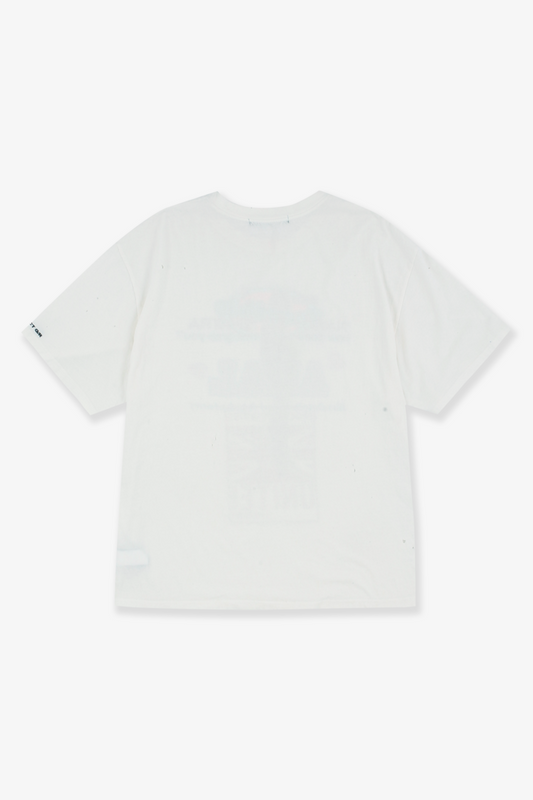 PROJECT G/R_MIXED PRINTED VINTAGE T-SHIRT (White)