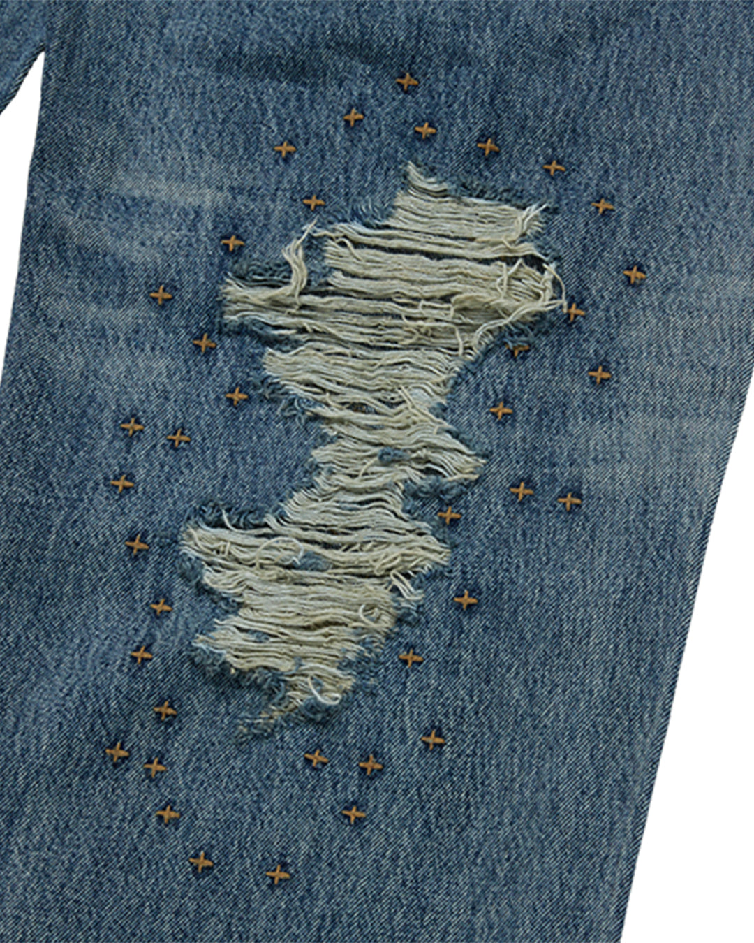 Thug Club_Vintage Double Knee Pants (Blue)