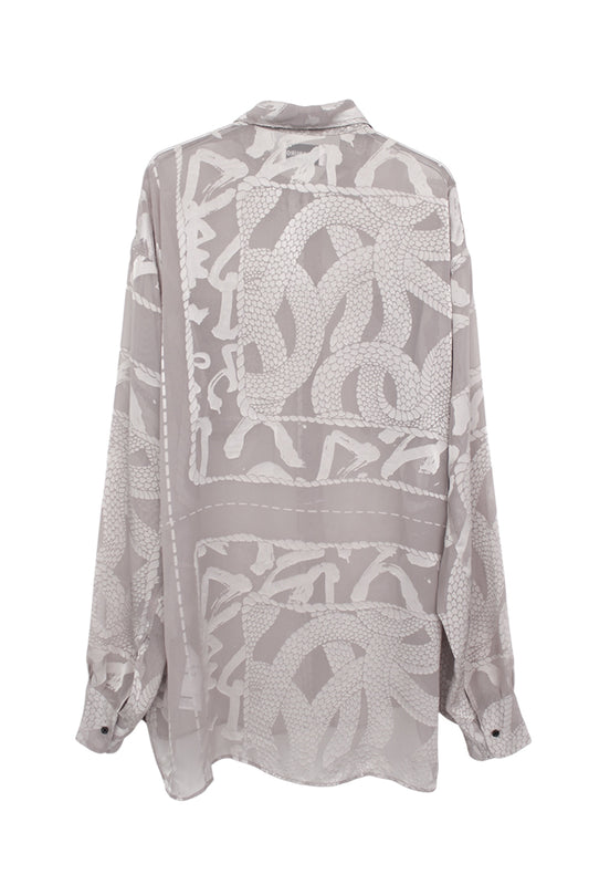 KOZABURO_OPAL BOXY FIT FLAP POCKET SHIRT (Beige)