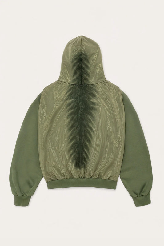AVAVAV_X-RAY ORGANZA HOODIE (Green)