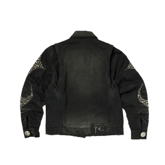 Thug Club_Iron Steel Focus Denim Jacket (Black)