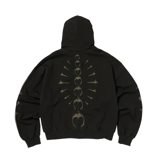 Thug Club_TC Ribcage Zip-Up Hoodie (Black)