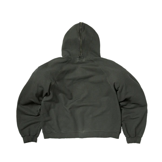Thug Club_Bulk Shoulder Gladiator Zip-Up Hoodie (Charcoal)