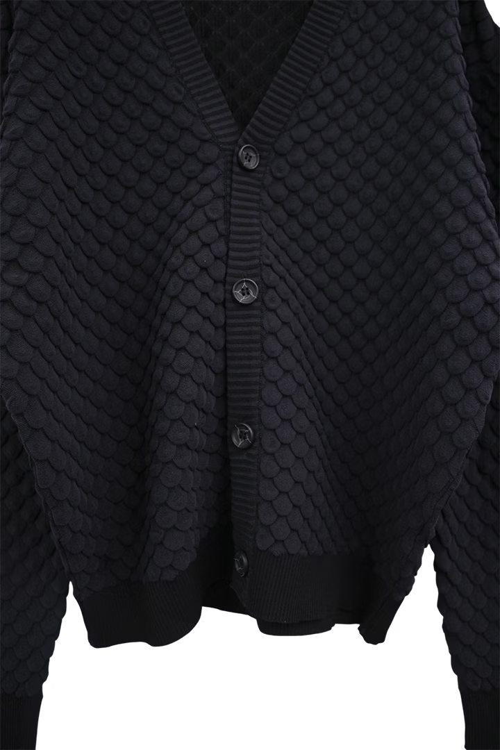 KOZABURO_SCALE KNIT CARDIGAN