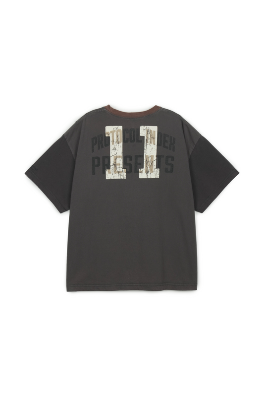 Protocol Index_Paneled Pocket T-Shirt (Charcoal Mix)