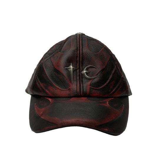 Thug Club_TC Leather Chopper Cap (Red)