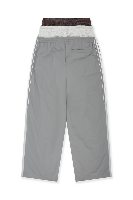 Protocol Index_3 LAYERED TRACK PANTS (Grey)