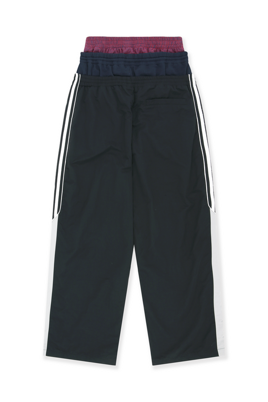 Protocol Index_3 LAYERED TRACK PANTS (Black)