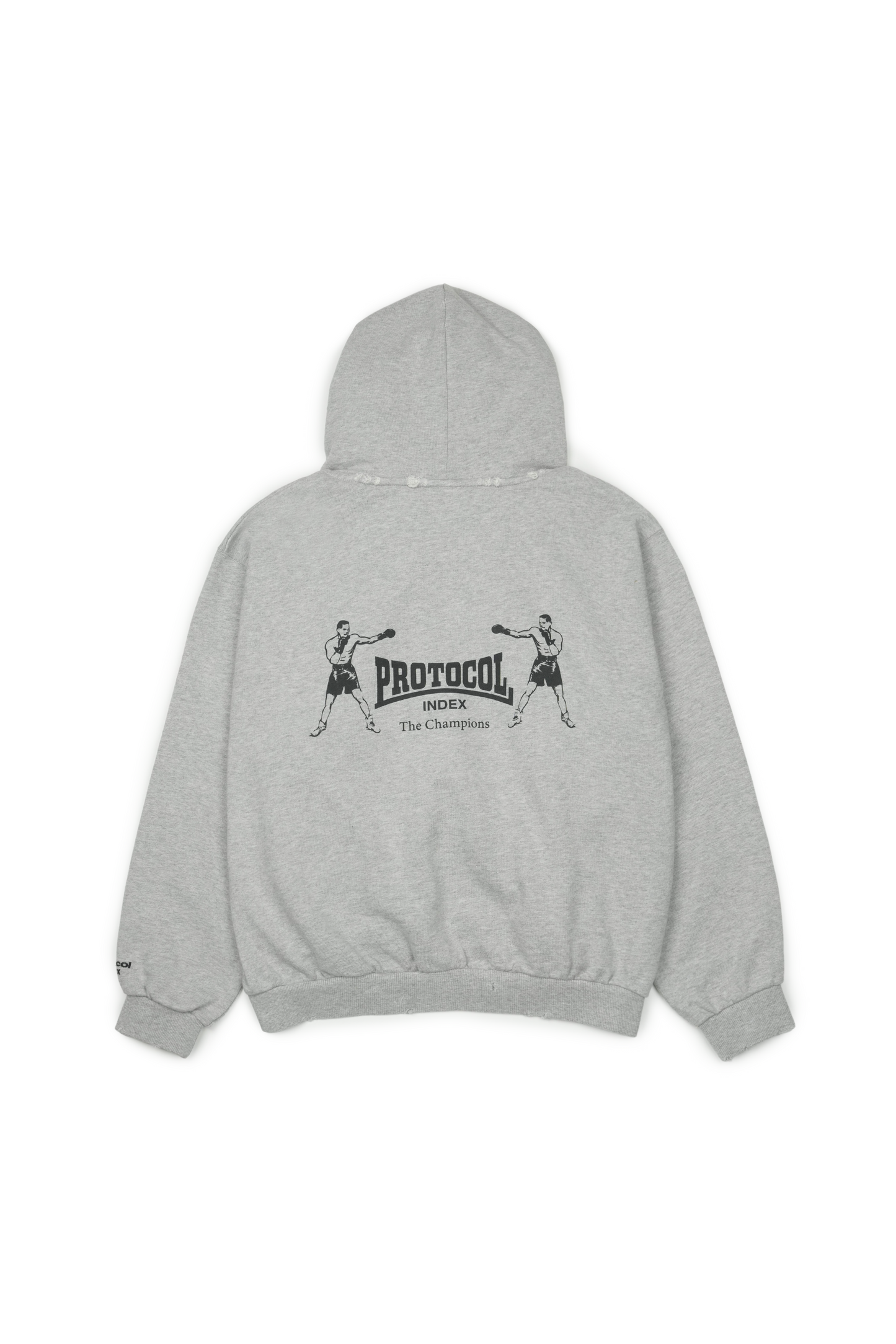 Protocol Index_Terry Towel Zip Hoodie (Melange Grey)