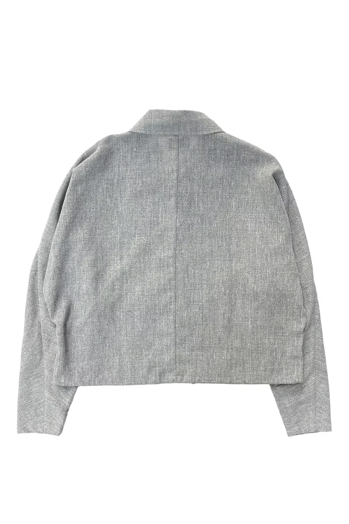 KOZABURO_DOLMAN SLEEVE COACH JACKET - Li/Pe TROPICAL (Grey)