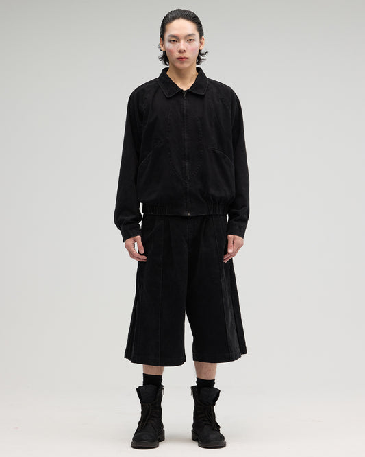 VACANT_Washed Slit Pants (Black)
