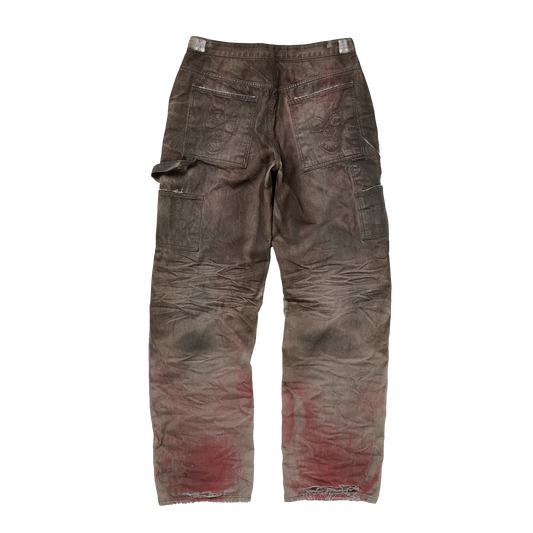 Thug Club_Two Tone Washed Carpenter Pants (Grey)