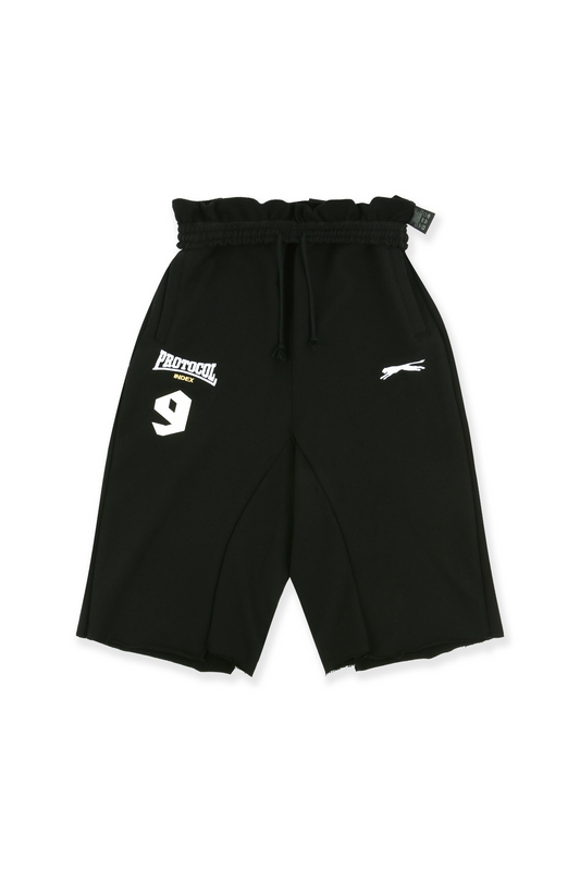 Protocol Index_FOLDED WAIST JORTS (Black)