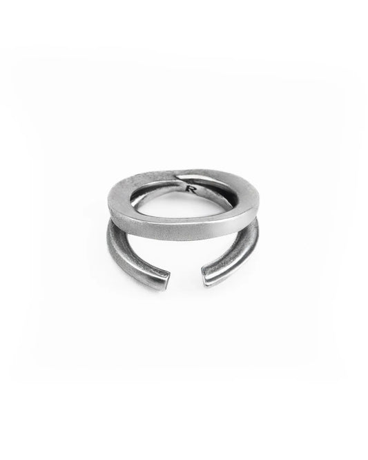 RECOVERY_COMPOSITE COLOR RING (Antique Silver)