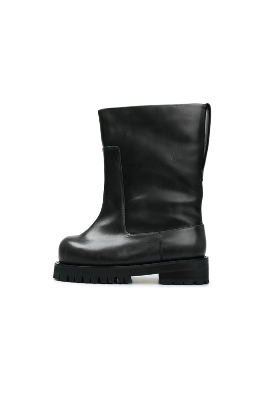 Protocol Index_DISTRESSED SHAFT BOOTS (Vintage Black)