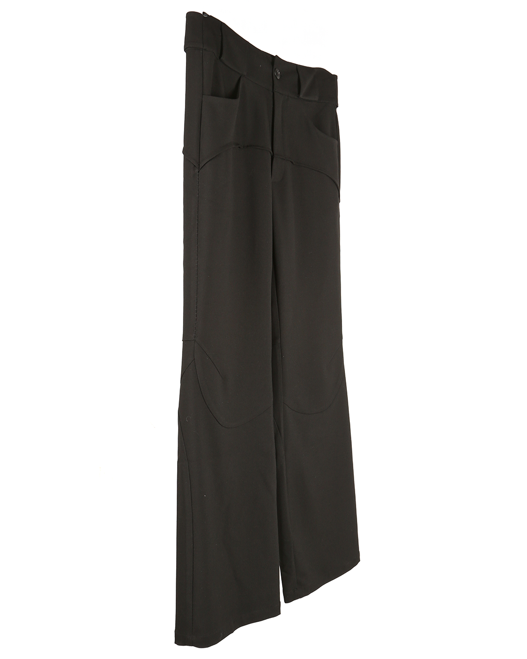 aenrmous_CREVICE FLARES PANTS (Black)