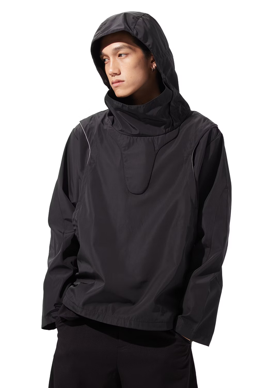 NOUVEAU PROJECT_BACK-VENT ANORAK 2.0 (Black)