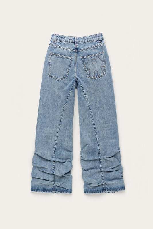 AVAVAV_AVAVAV PLEATED JEANS (Blue)