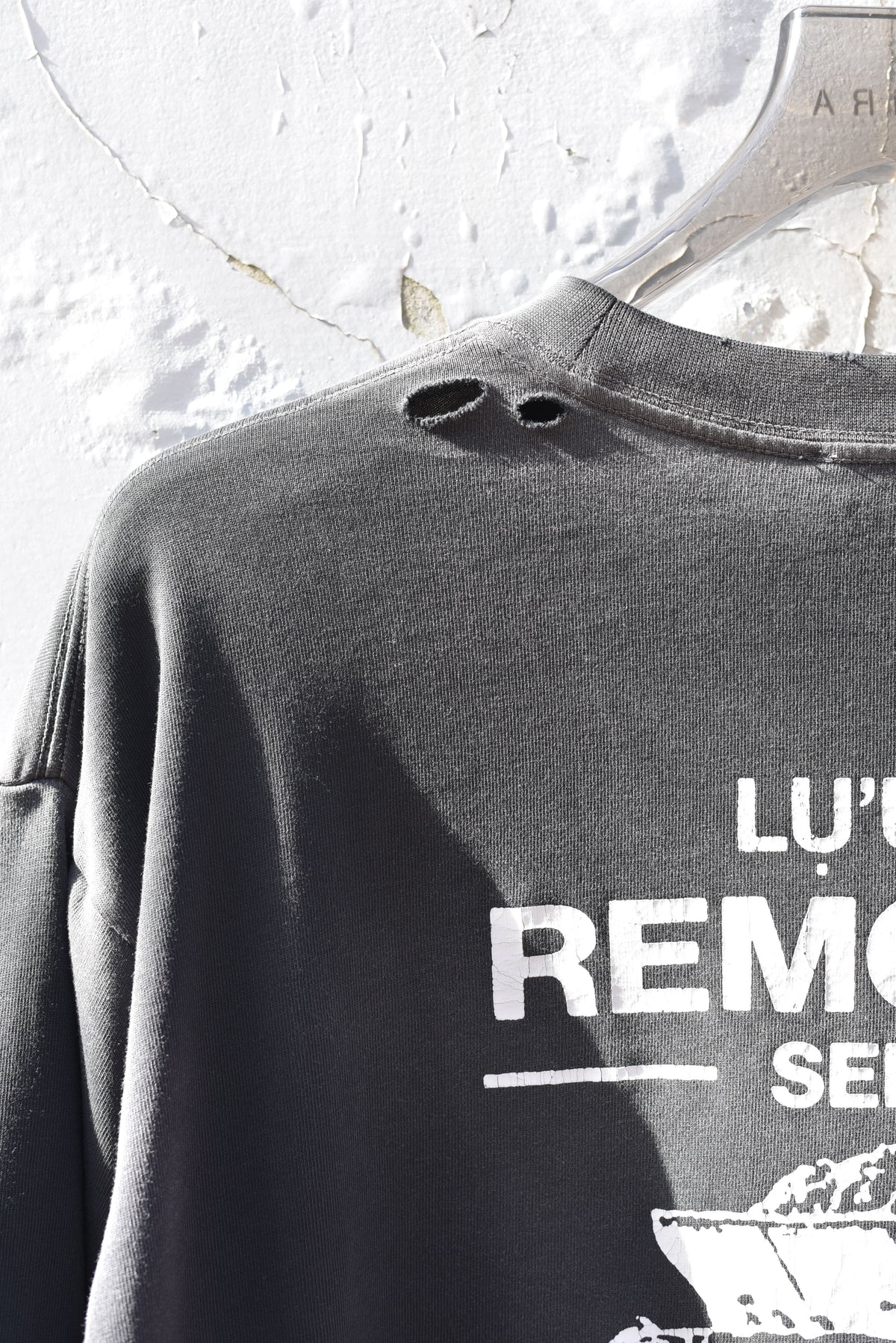 LU'U DAN_Double Deck Tee (Corroded Black)