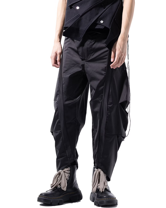 aenrmous_CROPPED NINJA PANTS (Black)