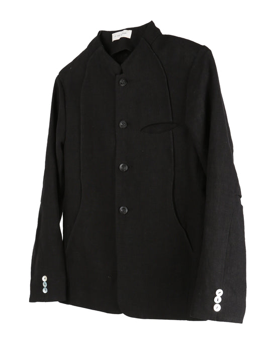aenrmous_VINE LINE BLAZER (Black)