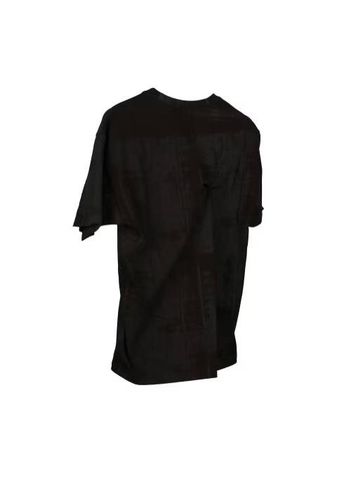 aenrmous_SPLIT TEE (Black)