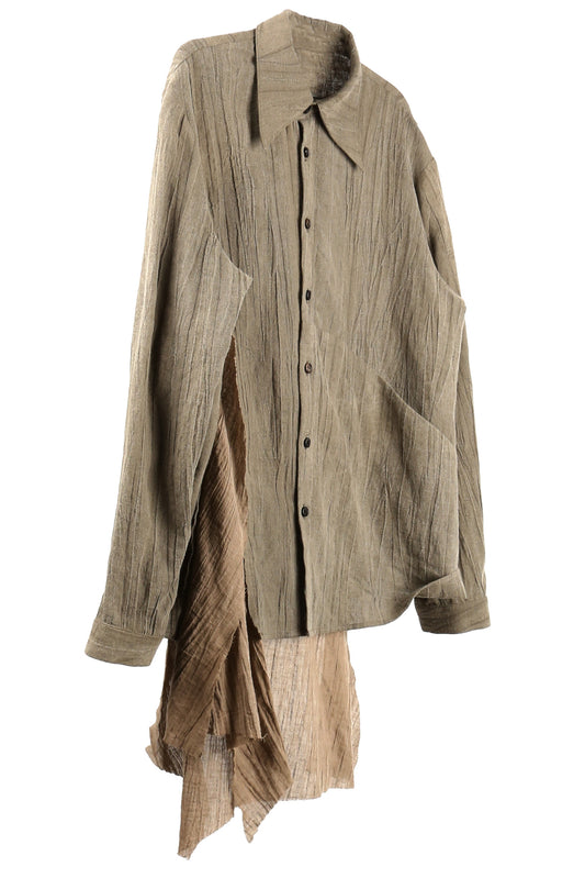 aenrmous_REVIVED SHIRT (Brown)