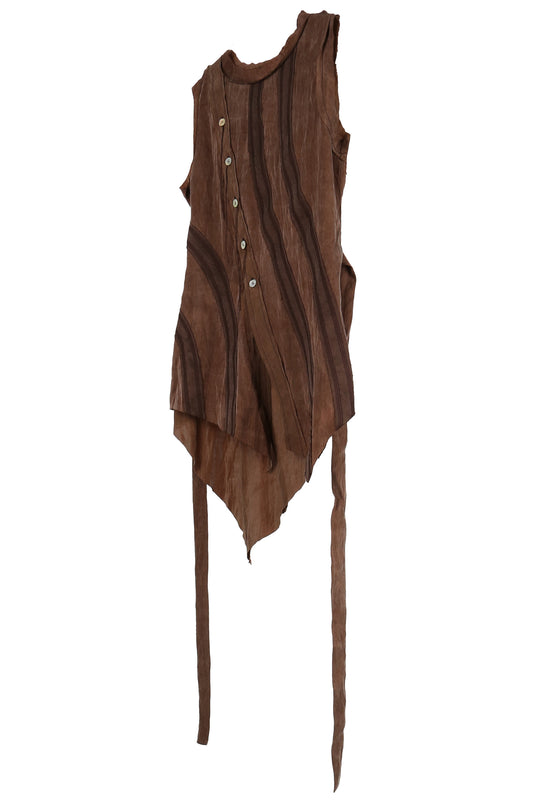 aenrmous_VENATION VEST (Brown)