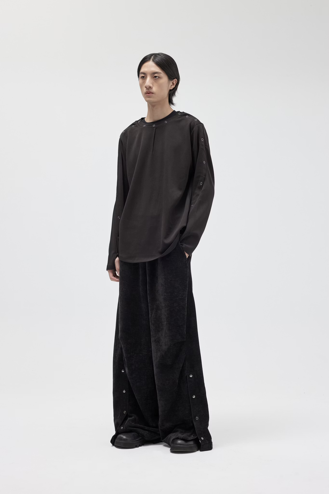 EQUALNEAR_Blanket Sweatpants (Black)