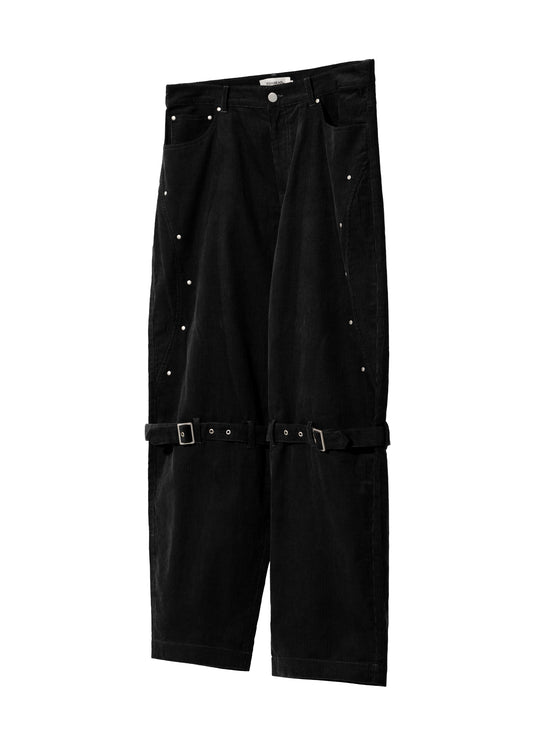 EQUALNEAR_Rover Cord Pants (Black)