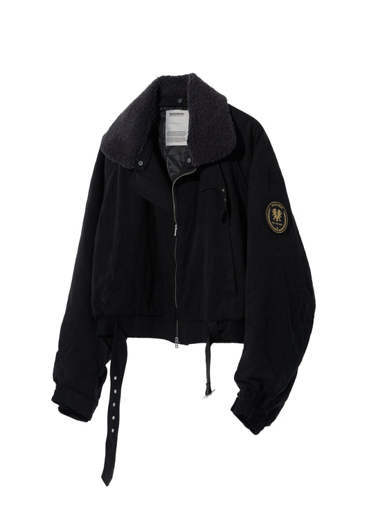 EQUALNEAR_Heartcore Bomber Jacket (Black)