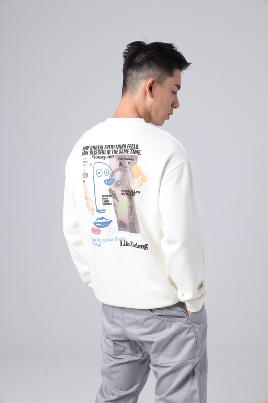 LOOSEJOINTS_Carlos Nuñez 'How do you feel.' SWEAT CREW (Off White)