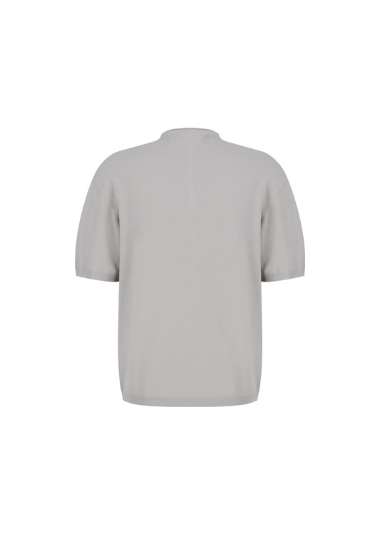 AMOMENTO_HALF ZIP-UP KNIT (Grey Beige)