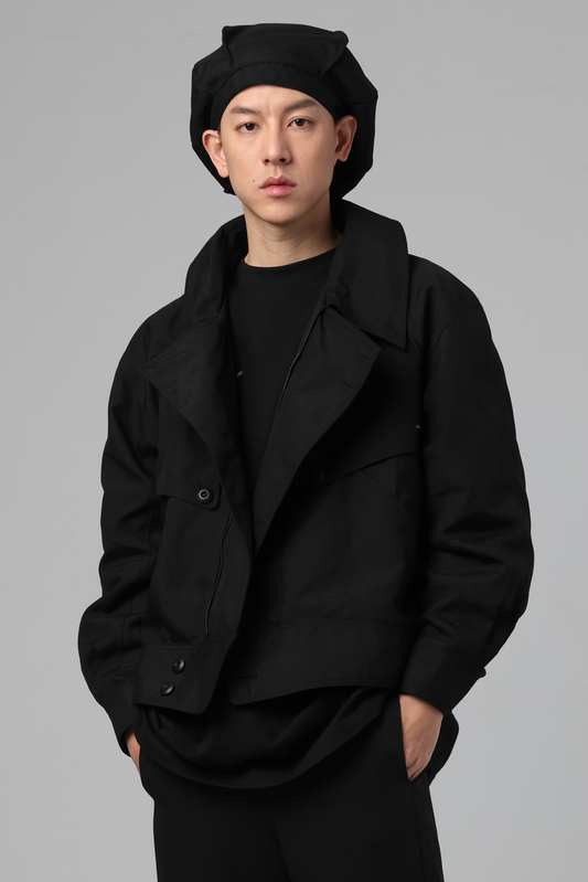 INCODER_BUG wide collar jacket