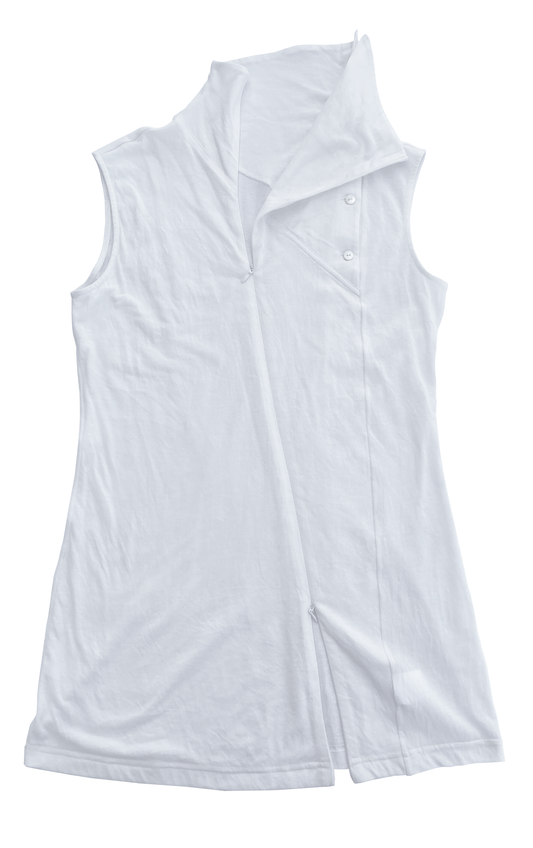 ALA TIANAN_TRIPLE OPENING VEST (White)