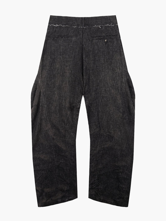 JiyongKim_Sun-Bleached 3d-Pocket Trousers (Black)