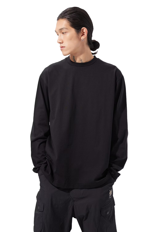 LOOSEJOINTS_SO MITSUYA - 'Grandma font' L/S TEE (Black)