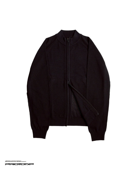 PROTOTYP_PTP-25A-KT-JKT-001 ACCELERATION AERO Patchwork Knit JKT (Black)