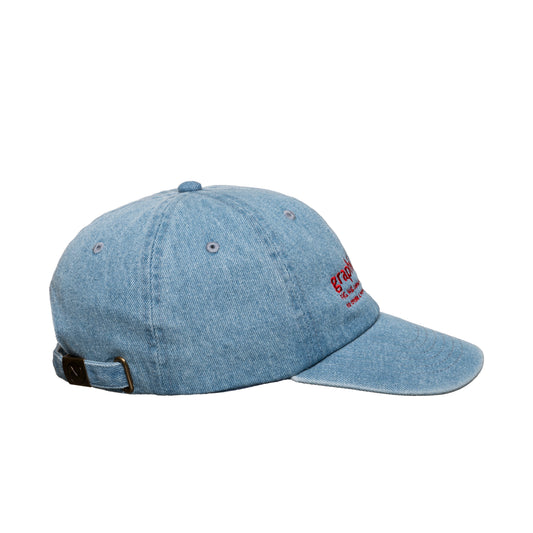 LOOSEJOINTS_ED DAVIS - 'Graphic Reality' BASEBALL CAP (Denim)
