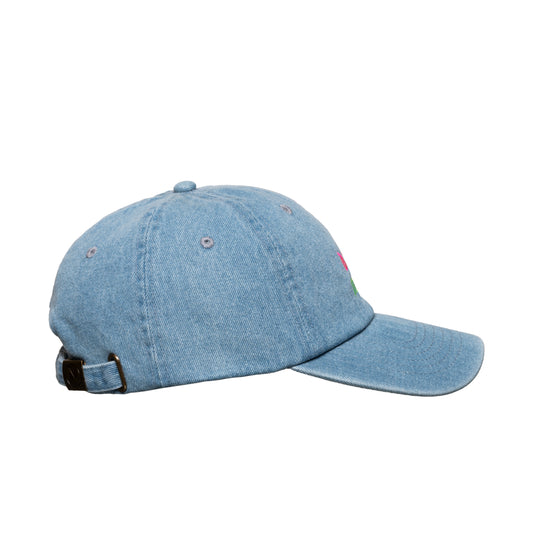 LOOSEJOINTS_TOMOO GOKITA - 'dance muzak' BASEBALL CAP (Denim)
