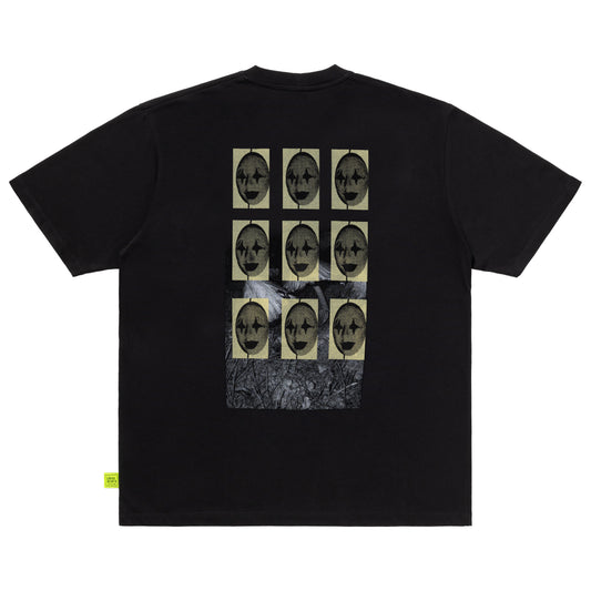 LOOSEJOINTS_MISHA HOLLENBACH - 'WHAT DID YOU DO AT THE FOUNTAIN?' S/S TEE (Black)