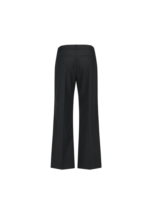 AMOMENTO_MEN'S WOOL FLARED PANTS (Black)