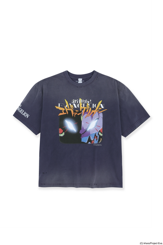 Protocol Index × EVANGELION_OVERDYED VINTAGE EVANGELION UNIT-01 T-SHIRTS (Purple)